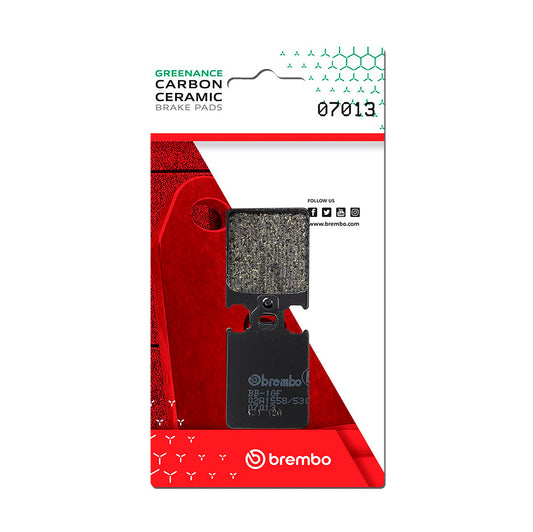 Brembo CC Carbon-Ceramic Brake Pads for Piaggio Vespa / Cagiva / Italjet & More – 07013