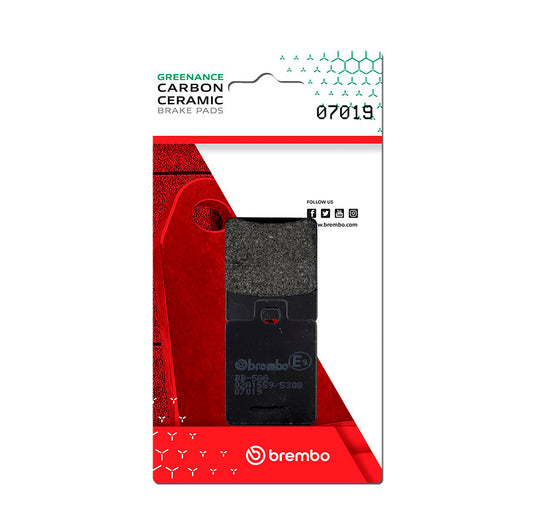 Brembo CC Carbon-Ceramic Brake Pads for Derbi / Piaggio Vespa – 07019