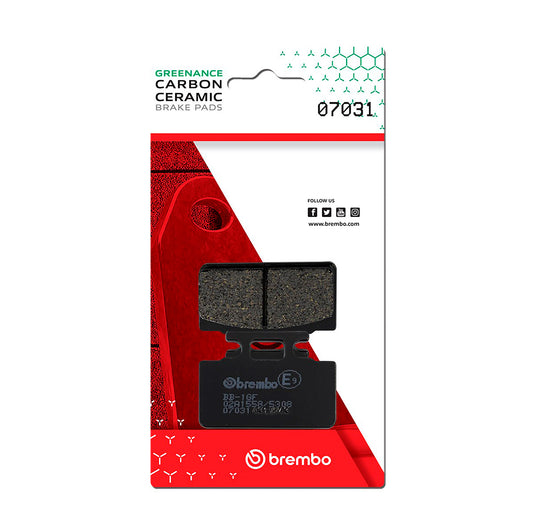 Brembo CC Carbon-Ceramic Brake Pads for Honda / Sym / Kymco & More – 07031