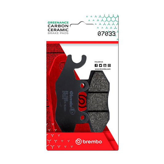 Brembo CC Carbon-Ceramic Brake Pads for Kymco / Keeway / Aeon & More – 07033