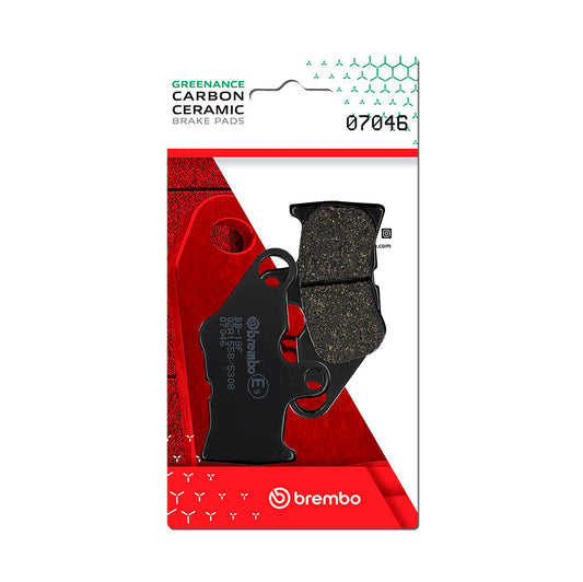 Brembo CC Carbon-Ceramic Brake Pads for Yamaha 110 MIO / 110 NOUVO & More – 07046