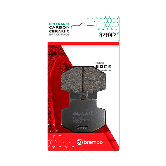 Brembo CC Carbon-Ceramic Brake Pads for Piaggio Vespa / Gilera / Benelli & More – 07047