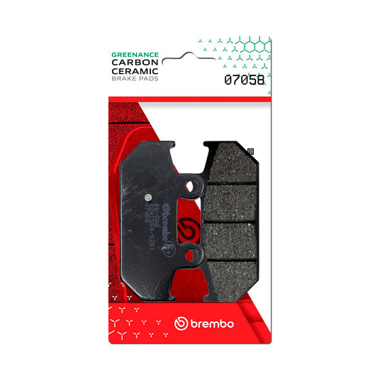 Brembo CC Carbon-Ceramic Brake Pads for Suzuki AN 650 BURGMAN / AN 400 BURGMAN LEFT & More – 07058