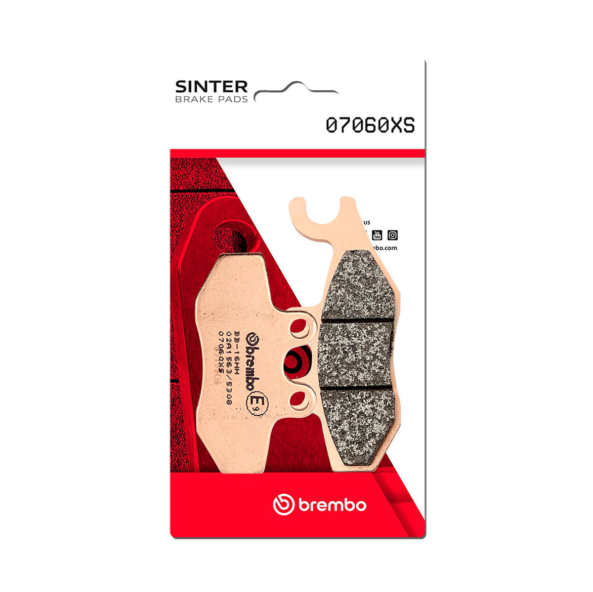 Brake Pads Scooter Sintered (L / R / R) - 07060XS 07060XS (0303)