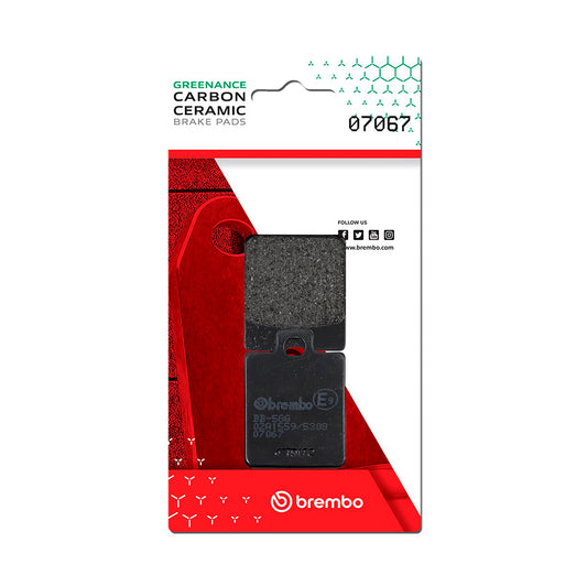 Brembo CC Carbon-Ceramic Brake Pads for Piaggio Vespa / Gilera / Sym & More – 07067