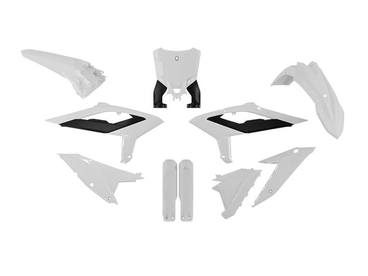 PLASTIC KIT 7 PC BETA WHITE BLACK RTECH R-KITBET-BN0-626