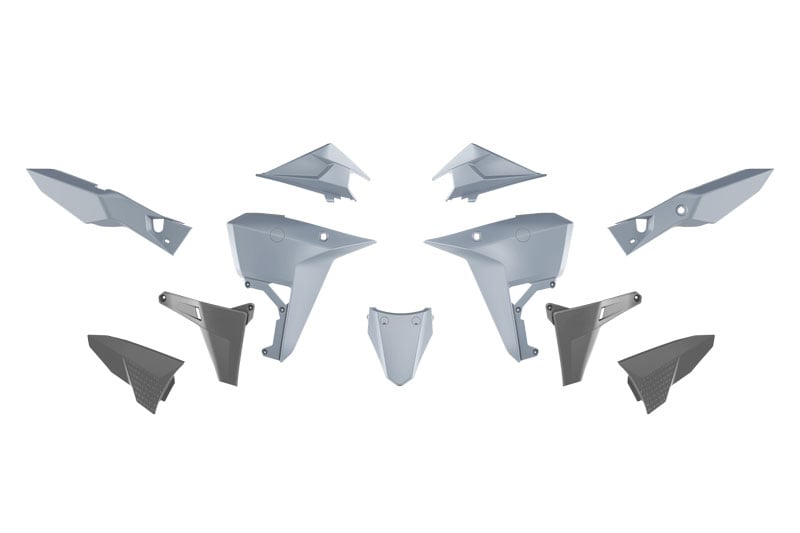 PLASTIC KIT KOVE 800 2025 R-TECH R-KITKOV-GR1-025 GREY & BLACK