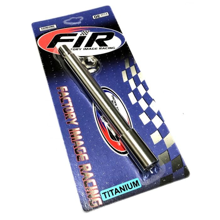 HONDA FRONT SPINDLE & NUT M16x1.5, TITANIUM GRADE 5 / , OEM REF: 44301-MEN-000 / 90301-KZ4-J40