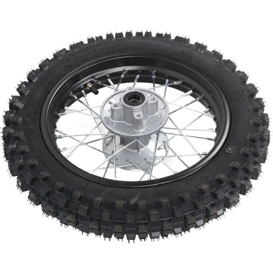 REAR WHEEL 10" PIT BIKE 12MM AXLE, 10-2.50, Disk BRAKE