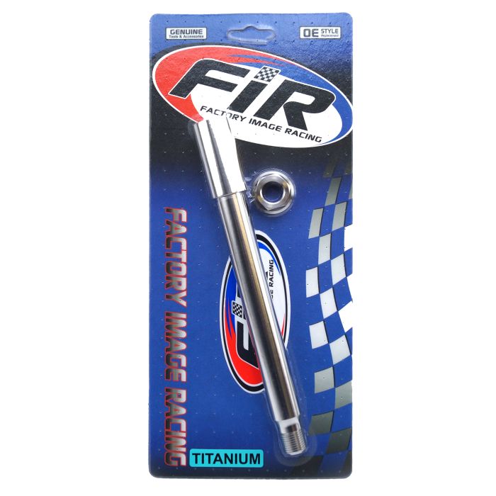 HONDA FRONT SPINDLE & NUT M16x1.5, TITANIUM GRADE 5 / , OEM REF: 44301-MEN-000 / 90301-KZ4-J40