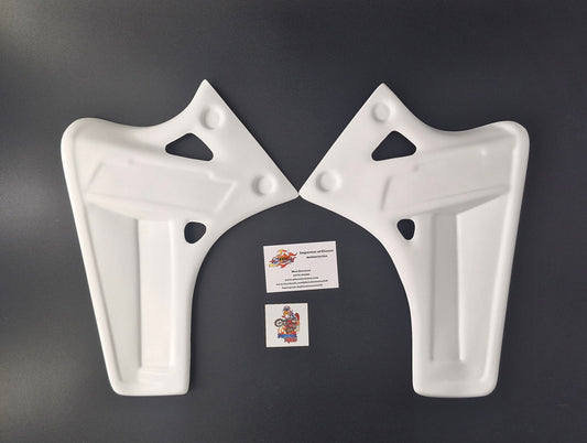 1985/1986 KTM 250 Radiator Shrouds White