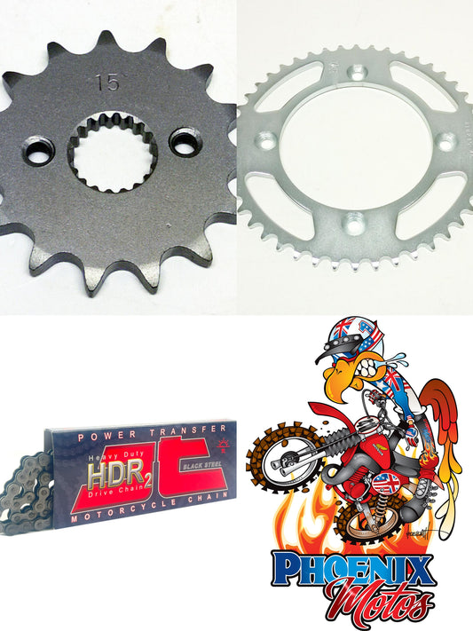 2007-2013 Honda CRF150 R- Small Wheel Standard JT Sprockets Chain & Sprocket Bundle