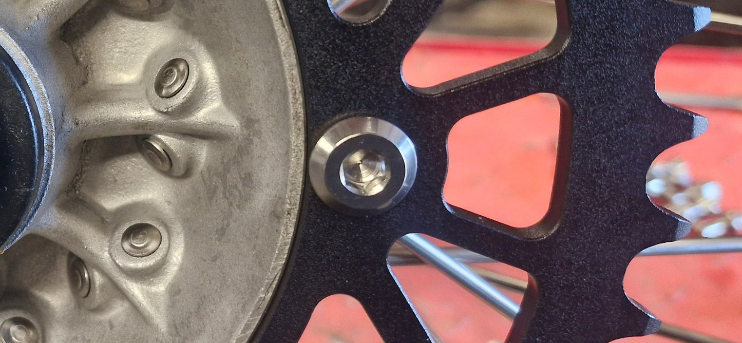 Phoenix Motos Titanium GR5 Sprocket Bolt set M8x30 STD SPROCKET BOLTS