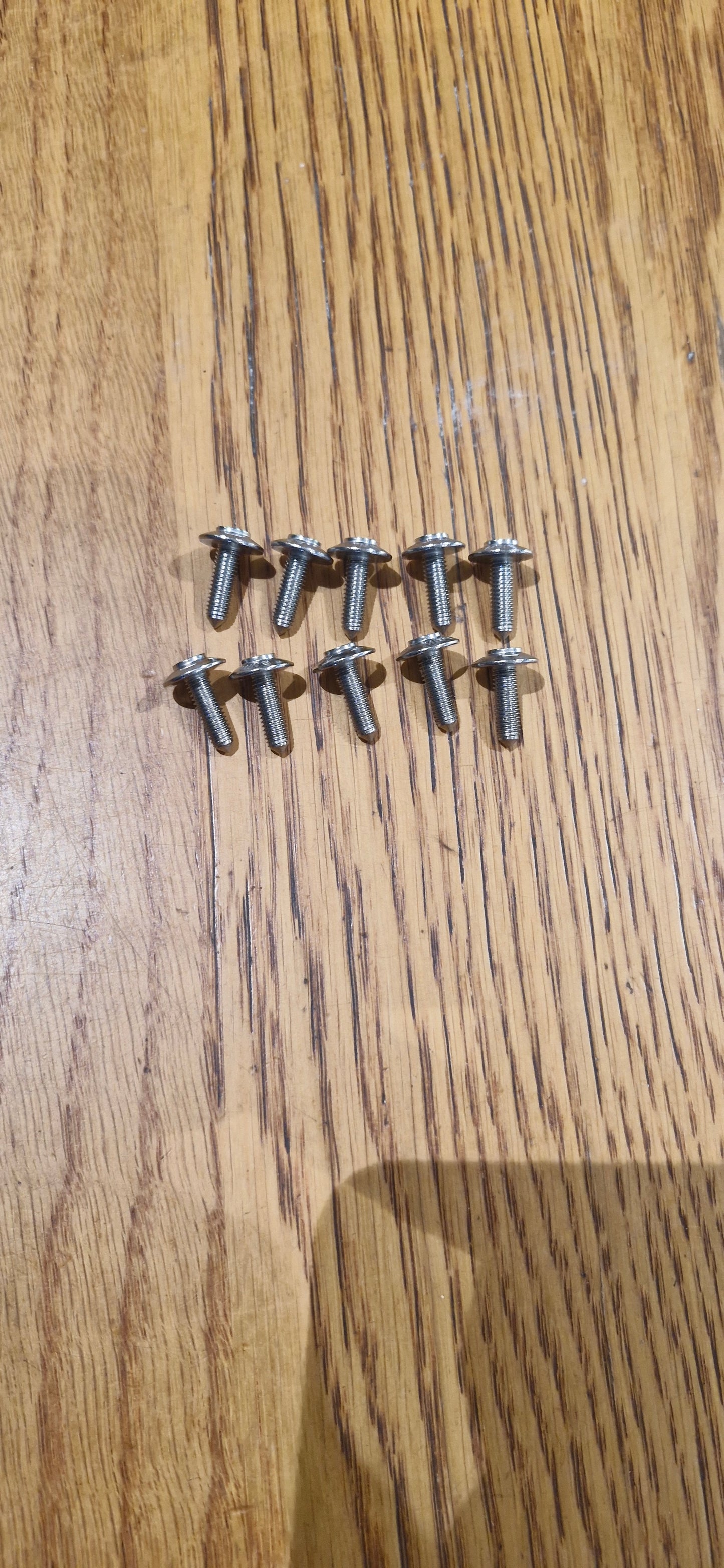 BMW STAINLESS STEEL SHELL SCREWS BOLTS M5X10 PACK OF 10 46638568781