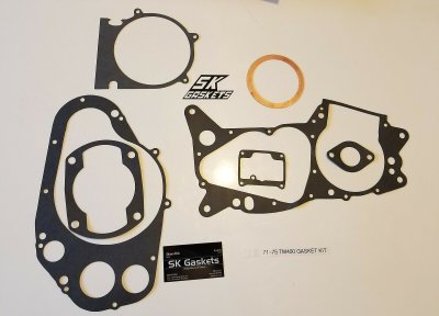 1971 1972 1973 1974 1975 Suzuki TM 400 TM400 Complete Engine Gasket Kit