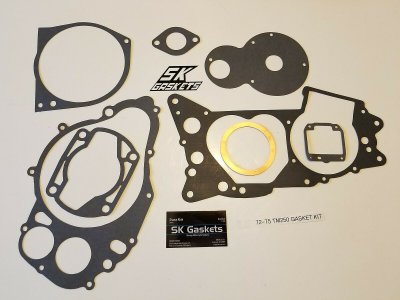 1972 1973 1974 1975 Suzuki TM 250 TM250 Complete Engine Gasket Kit