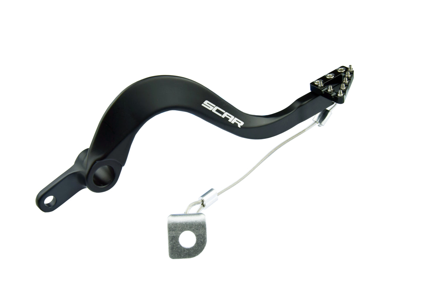 REAR BRAKE PEDAL BLACK 06-26 KAWASAKI KX 250 450 F X SCAR RBP303BK