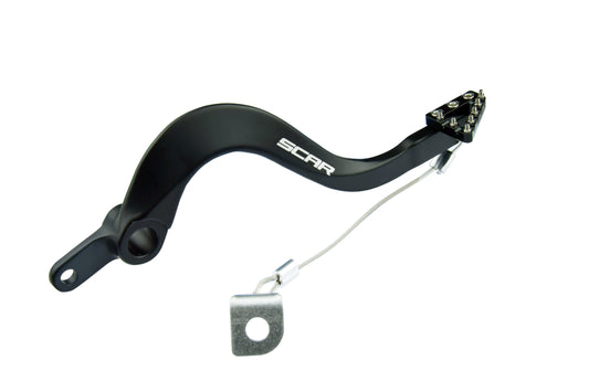 REAR BRAKE PEDAL BLACK 06-26 KAWASAKI KX 250 450 F X SCAR RBP303BK