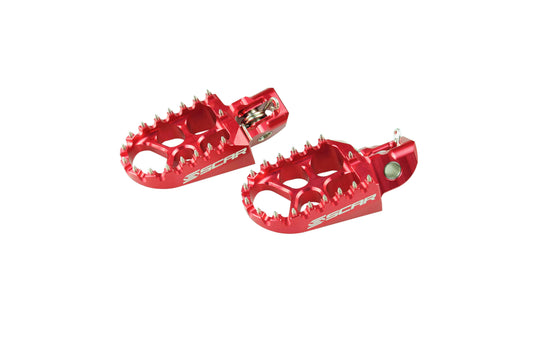 EVO FOOTPEGS RED 16-24 KTM HUSQVARNA GASGAS SX XC EXC TC FC 85 125 150 250 300 350 450 500 SCAR S5511RD