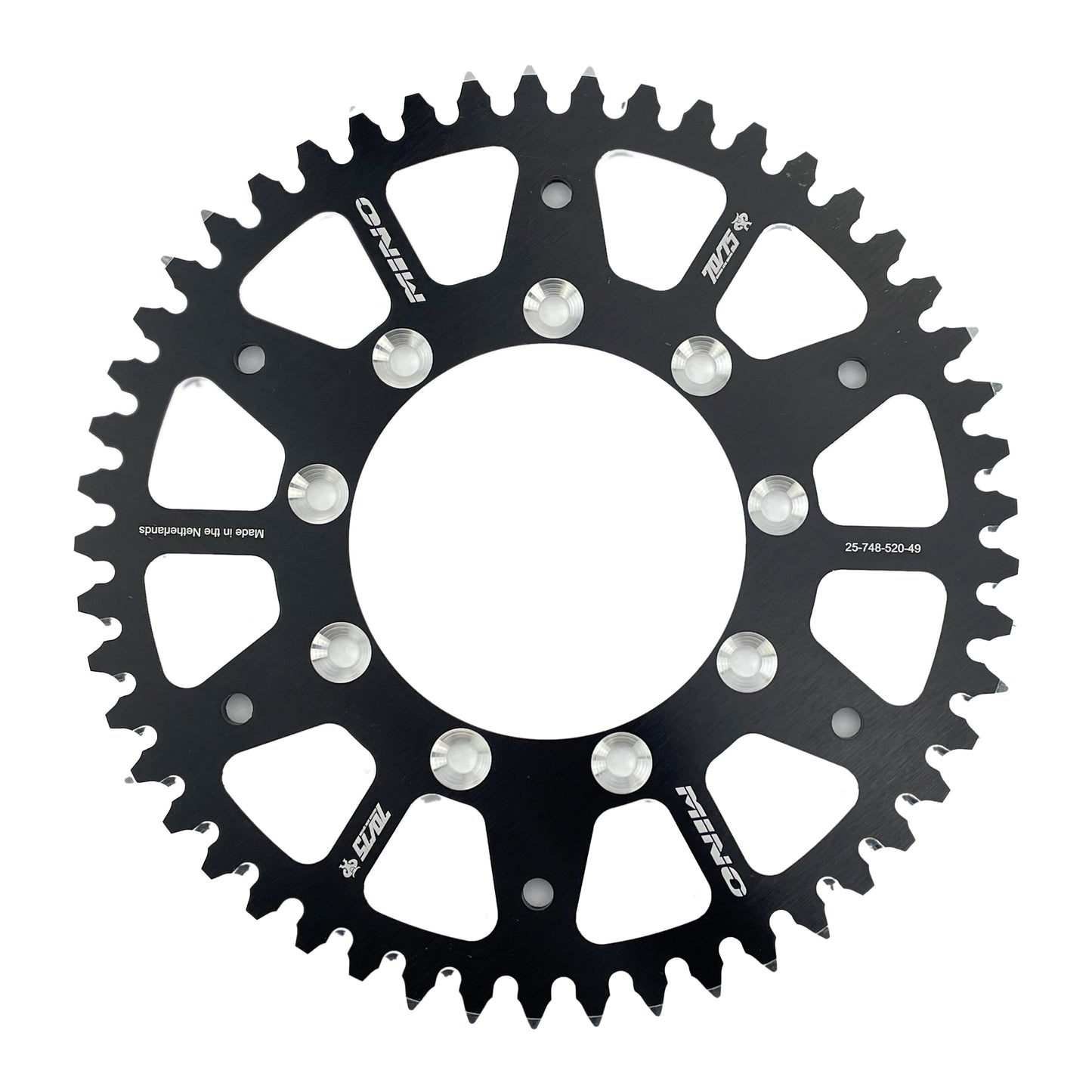 REAR SPROCKET ALLOY TM RACING 98-26 MINO 25-748-49 348-520-49 BLACK