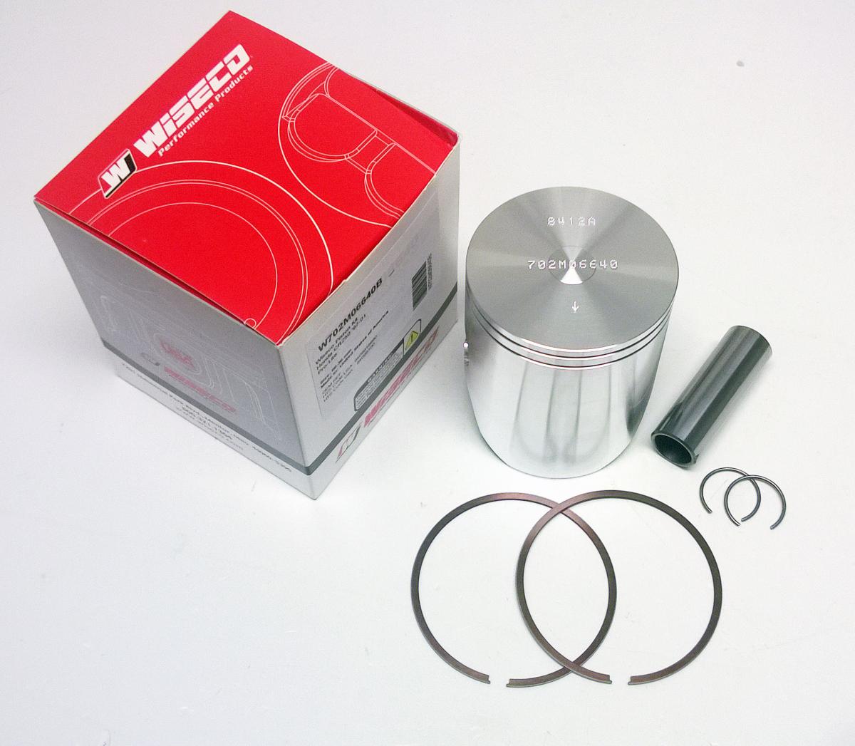 PISTON KIT 95-01 CR250 66.40 A Pro-Lite FLAT, TOP 2-RING 702M06640A WISECO