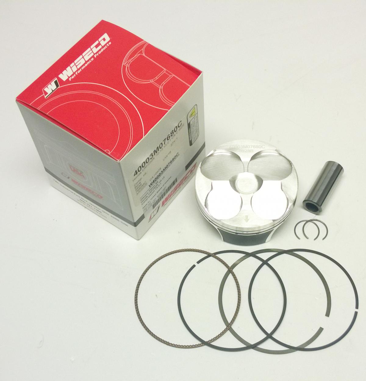 PISTON KIT 10-13 CRF250 76.80, WISECO 40003M07680A HONDA MX