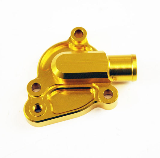 WATER PUMP COVER 01-08 RM125, FIR BILLET ALLOY GOLD 17411-36F00, STANDARD WATER PUMP COVER