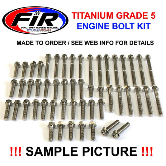 YAMAHA YZ 250 F TITANIUM ENGINE BOLT KIT, KIT SIZE 50 BOLTS !!! MADE TO ORDER !!!