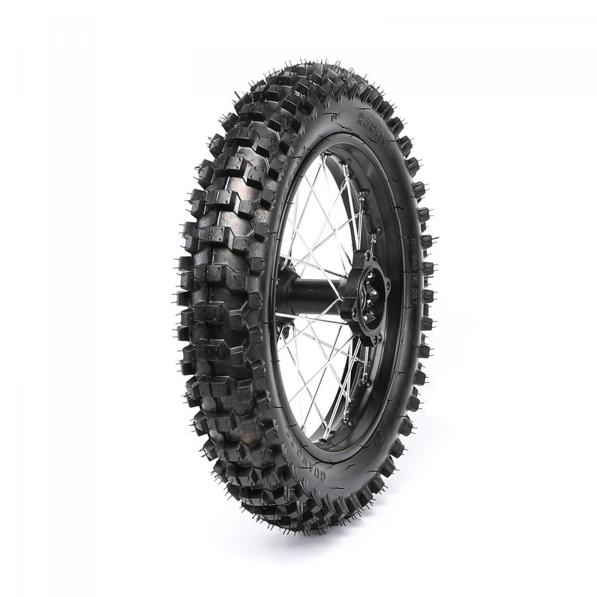 REAR WHEEL 14" PIT BIKE 15MM AXLE, 14-90/100