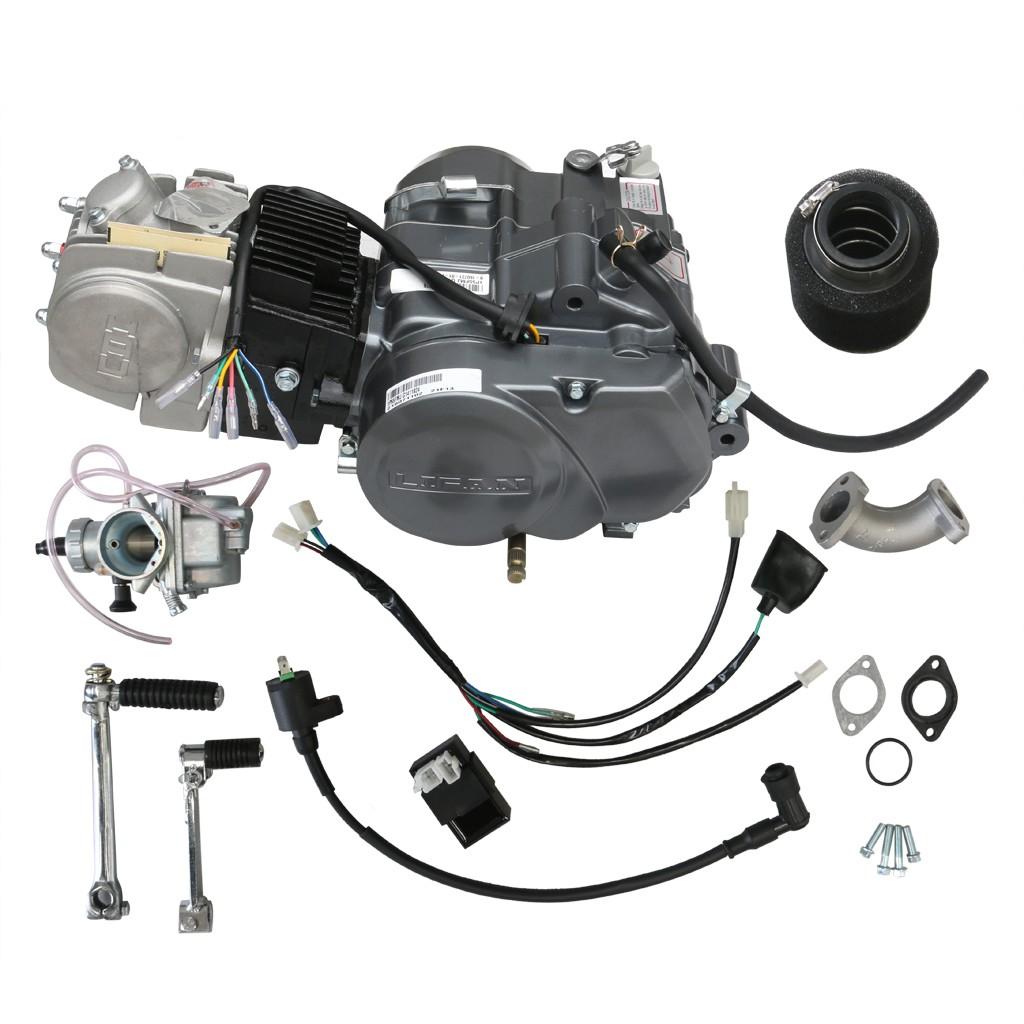 LIFAN 140CC PIT BIKE ENGINE MANUAL, COMPLETE RUNNING ENGINE PACKAGE, CARB & ELECTRICS INCLUDED