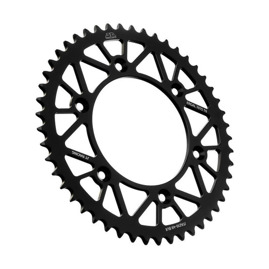 REAR SPROCKET JT RACERLITE BLACK, JT JTA210.47BLK 7075-T6 Aluminium