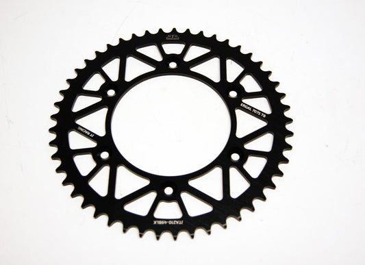 REAR SPROCKET JT RACERLITE BLACK, JT JTA210.49BLK 7075-T6 Aluminium