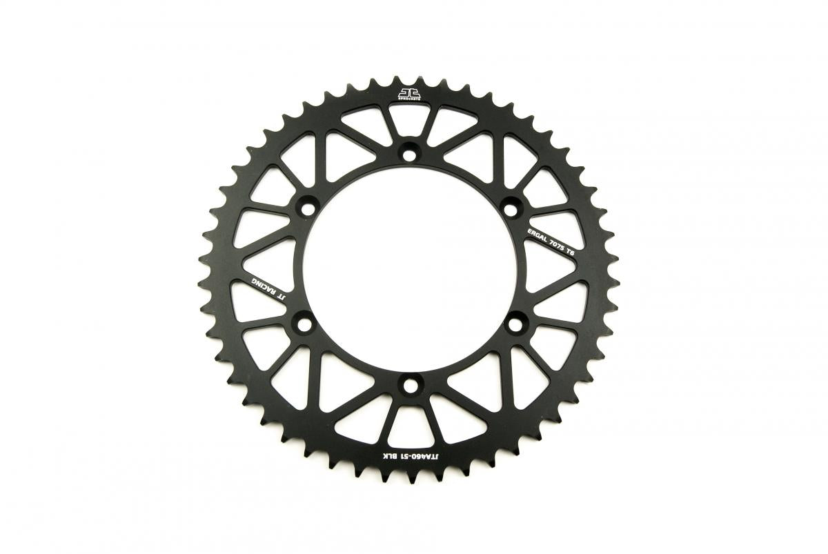 REAR SPROCKET ALLOY BLACK 460, JTA460.51BLK 7075-T6 Aluminium