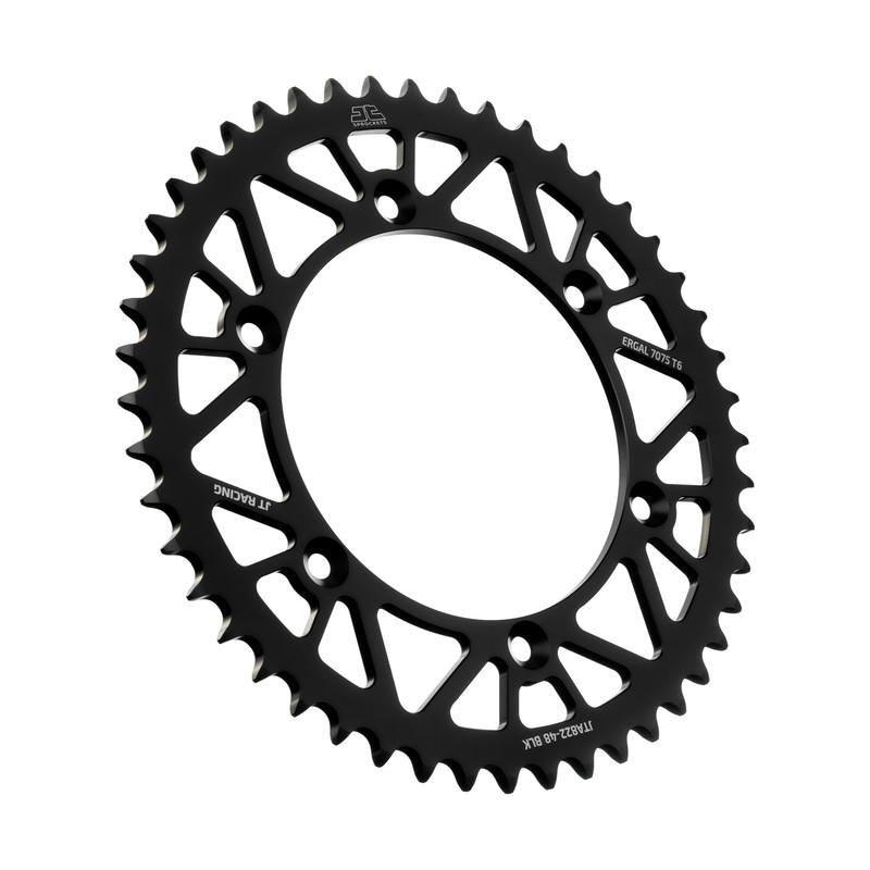 REAR SPROCKET ALLOY BLACK 822, JTA822.45BLK 7075-T6 Aluminium