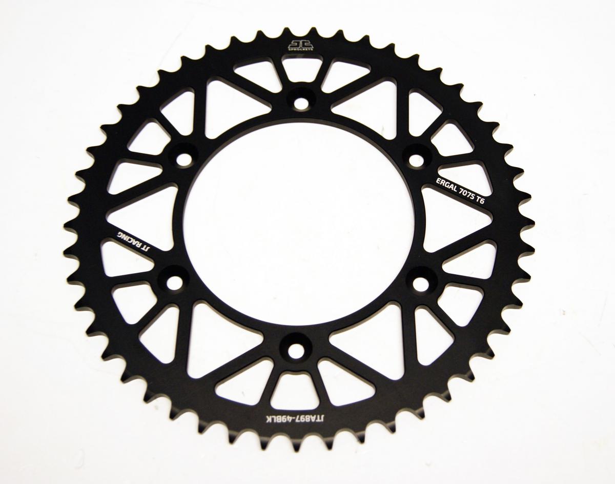 REAR SPROCKET ALLOY BLACK, JTA897.49BLK