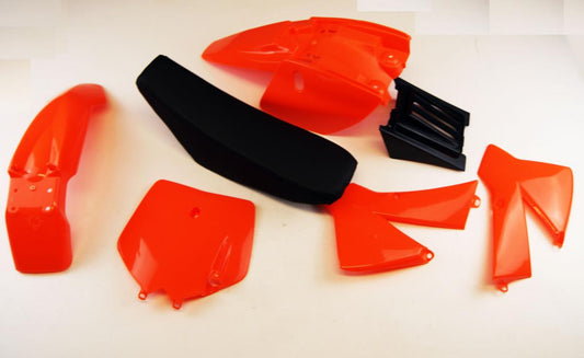 PLASTIC KIT KTM 50 SX WITHOUT TANK, SEAT AND PLASTICS, HX KTM009