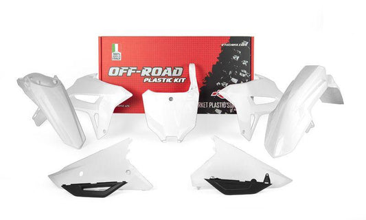 PLASTIC KIT/6 CRF450R 2021-24, RTECH R-KITCRF-BN0-521 WHITE