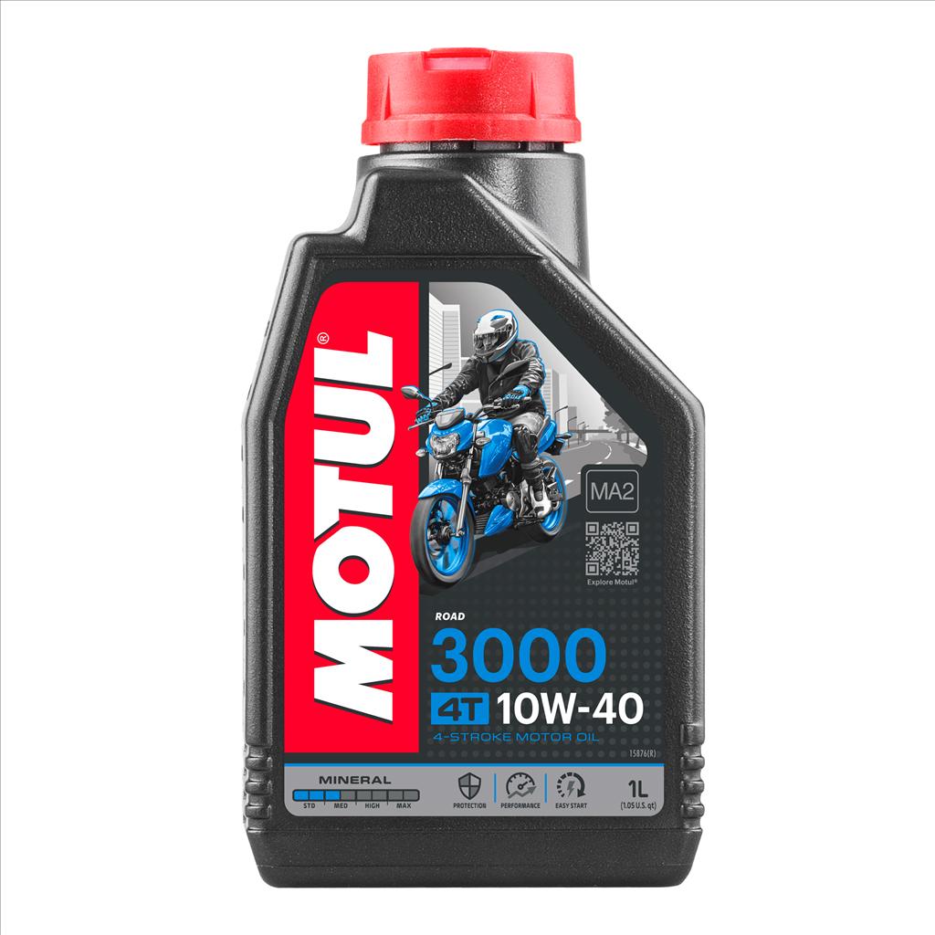 3000 10W40 4T 1 Litre, MOTUL 450040, 12, Motorcycle, MINERAL