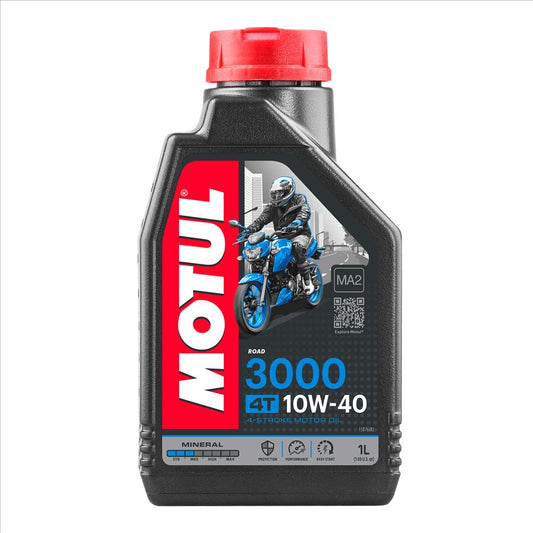 3000 10W40 4T 1 Litre, MOTUL 450040, 12, Motorcycle, MINERAL