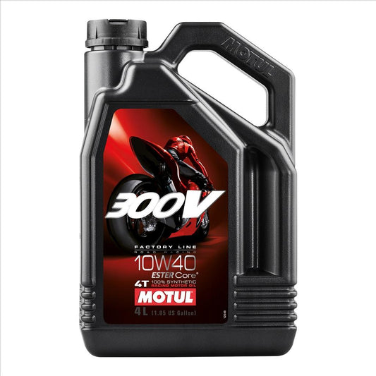 300V FL ROAD RACING 10W40 4 Litre, MOTUL 450009, Motorcycle, 100% SYNTHETIC