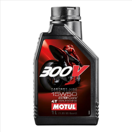 300V FL ROAD RACING 15W50 1 Litre, MOTUL 450010, Motorcycle, 100% SYNTHETIC