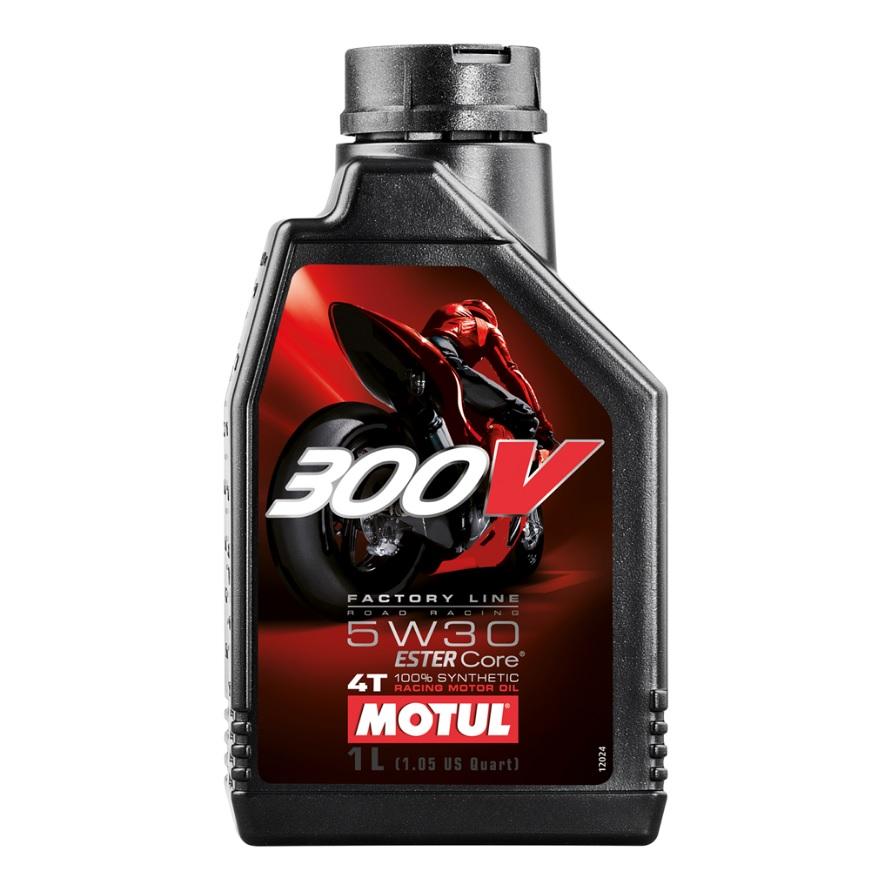 300V FL ROAD RACING 5W30 1 Litre, MOTUL 450004, Motorcycle, 100% SYNTHETIC