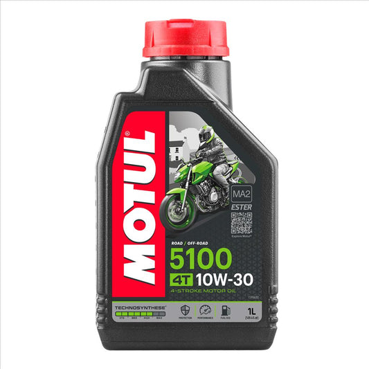 5100 10W30 4T 1 Litre, MOTUL 450026, 12, Motorcycle, TECHNOSYNTHESE