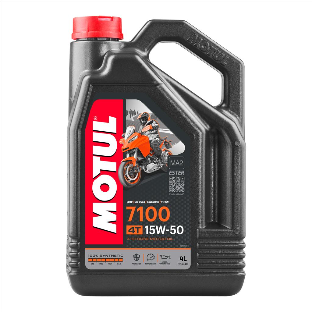 7100 15W50 4T 4 Litre, MOTUL 450023, 4, Motorcycle, 100% SYNTHETIC