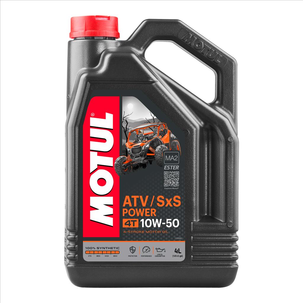 ATV-SXS POWER 4T 10W50 4 Litre, MOTUL 450074, 4, Motorcycle, 100% SYNTHETIC