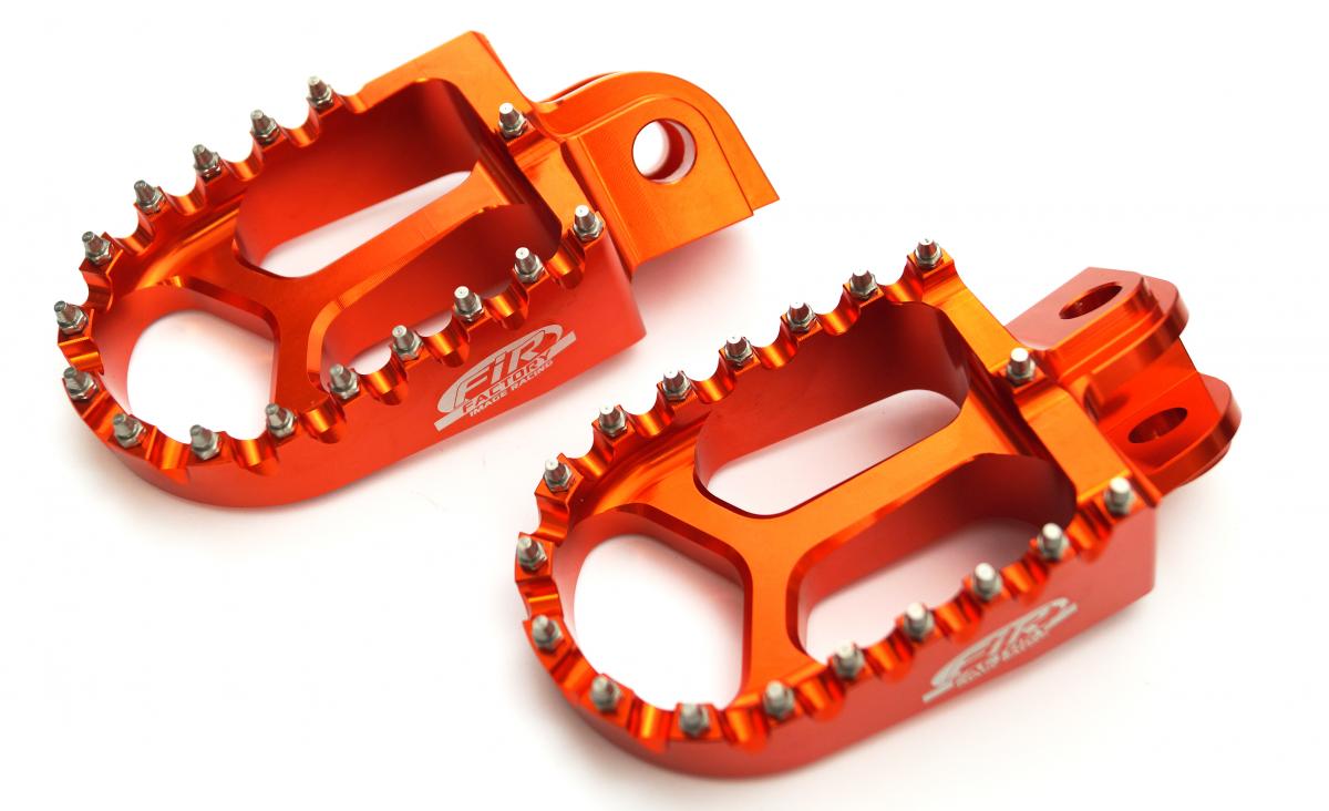 FOOT PEGS ORANGE GASGAS/HUSQVARNA/KTM, FIR ASF-05, CNC ALLOY, 59003041250, 59003040250