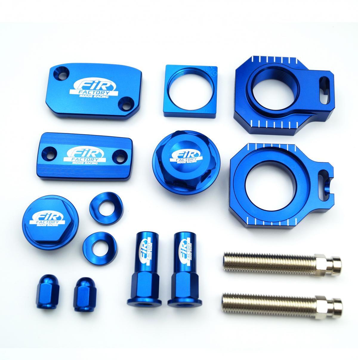 PC BLING KIT KTM HUSQVARNA, FIR CPK-511, CNC ALLOY, AXLE BLOCK, CAPS, TYRE NUT