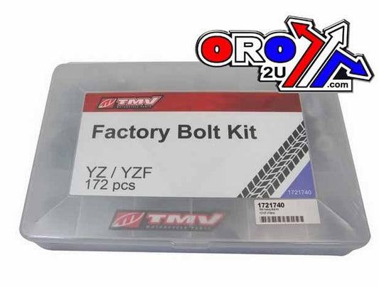 BOLT KIT FACTORY YZ/YZF 172pcs, TMV 1721740, HONDA