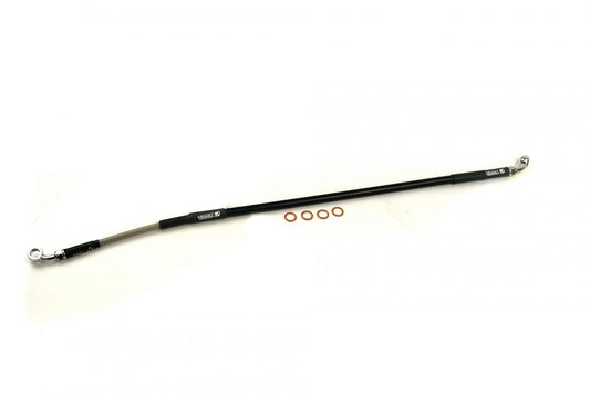 HOSE REAR BRAKE SILVER / BLK, VENHILL H02-2-043/P-CL, 43310-MKE-A71