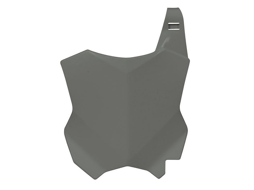 FRONT PLATE 2016-24 KX450F, QUANTUM GREY RTECH R-TBKXFGR0016
